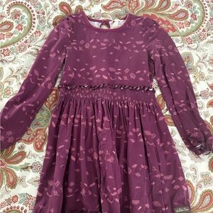 Matilda Jane Plum Patterned Dress - Size 10